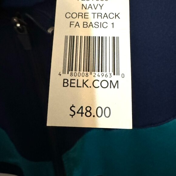 * ❤️NWT NAVY/TEAL WORKOUT/CASUAL ZIPPER FRONT JACKET   MEDIUM - Picture 7 of 8